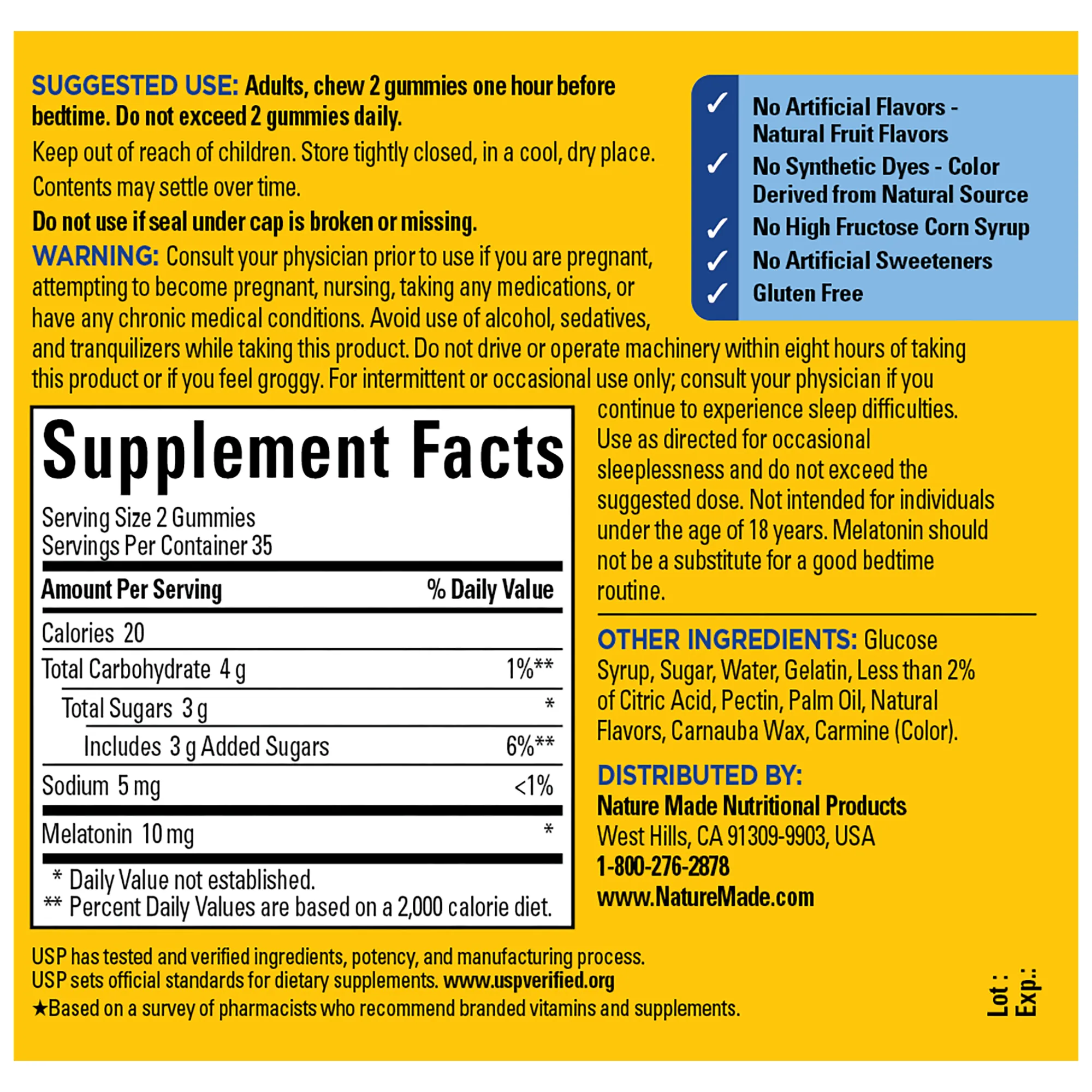 10 Mg Melatonin Gummies Maximum Strength Dosage