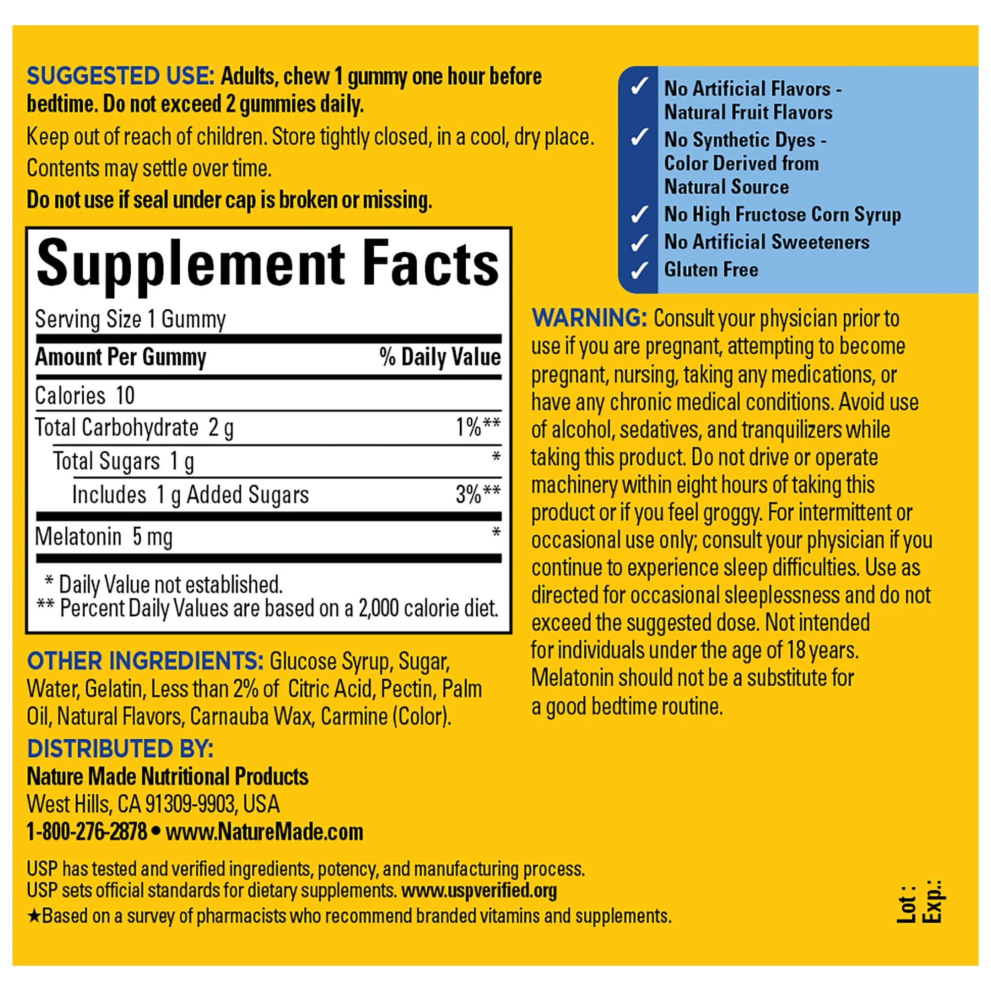 5 mg Melatonin Extra Strength Gummies