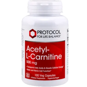 Acetyl-L-Carnitine 500 mg 100 caps by Protocol For Life Balance