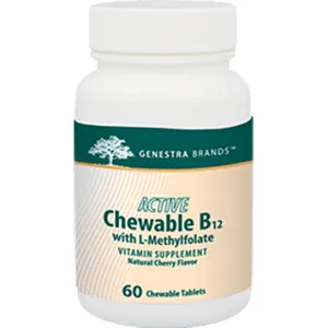 Active Chew B12 w/L-Methylfolate 60 tabs by Seroyal Genestra