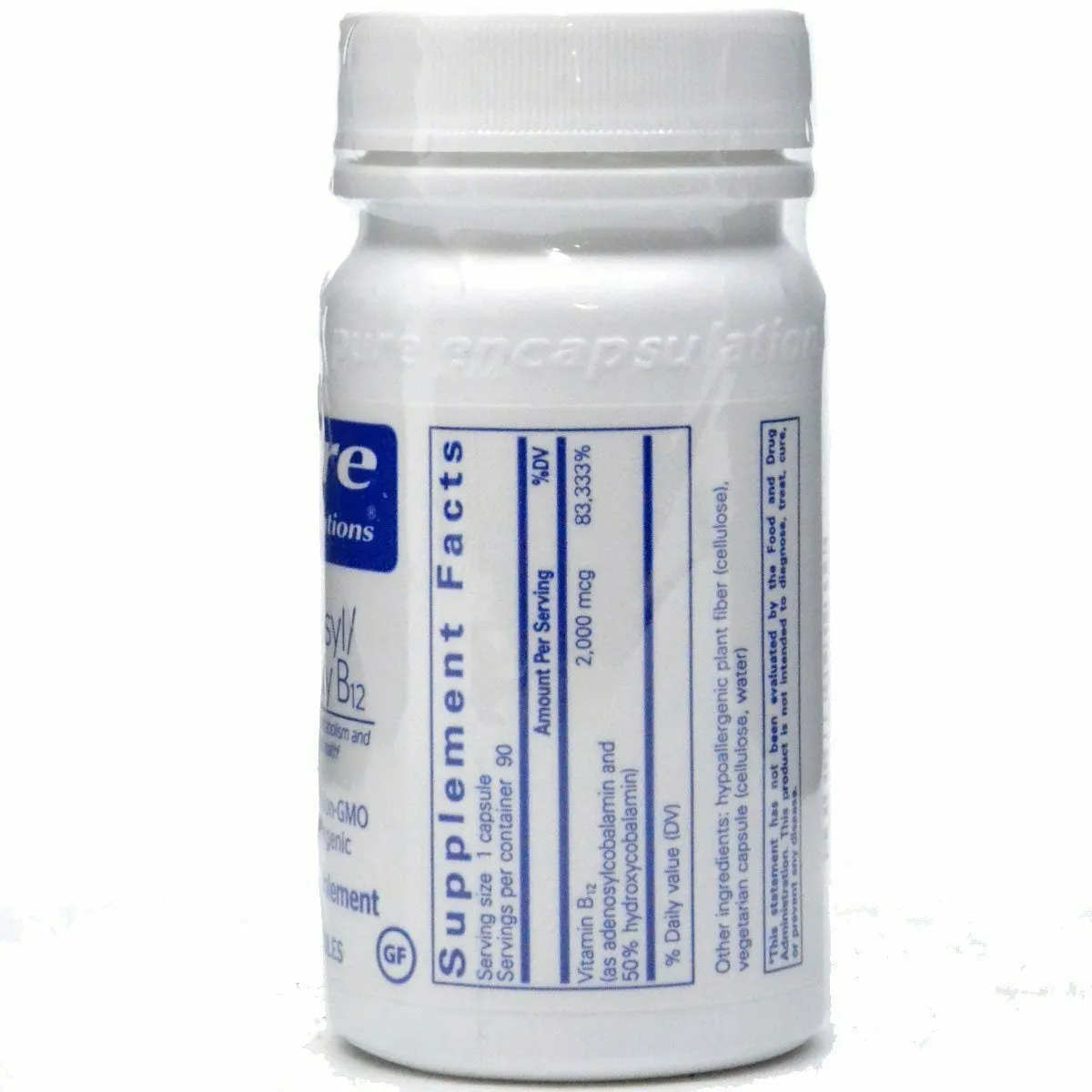Adenosyl/Hydroxy B12 90 caps by Pure Encapsulations