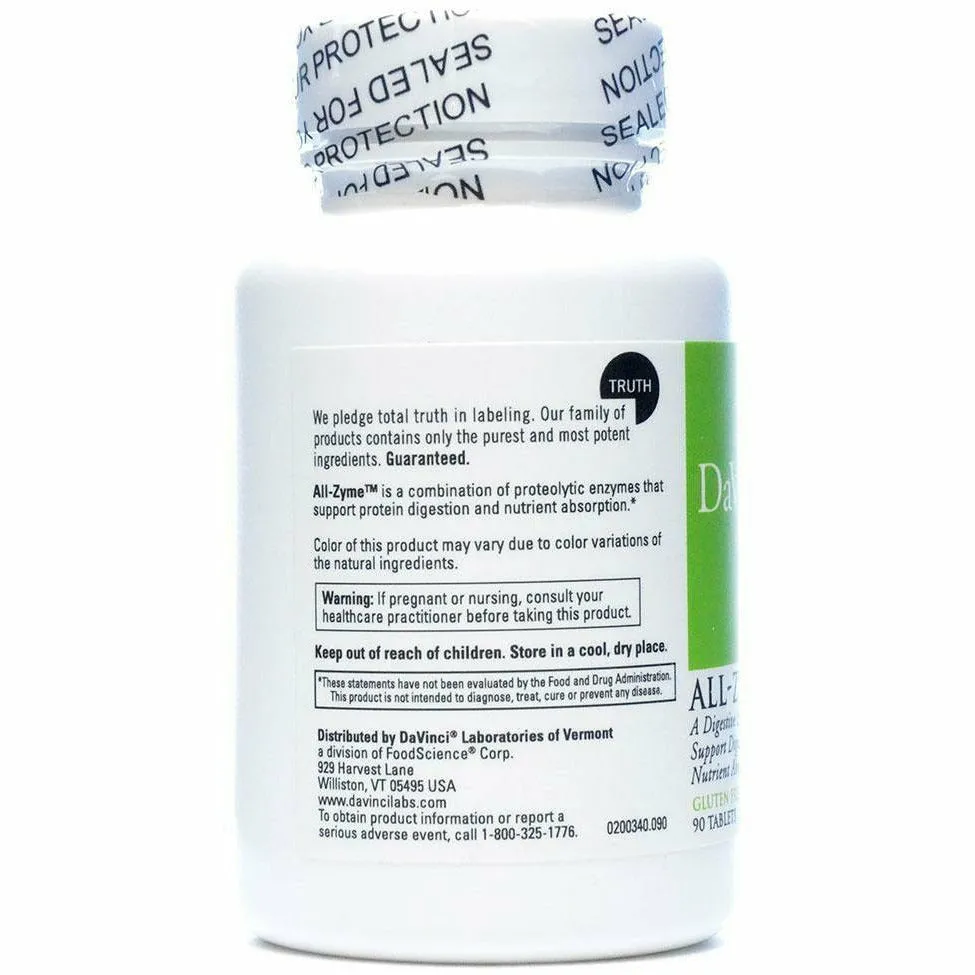 All-Zyme 90 tabs by Davinci Labs