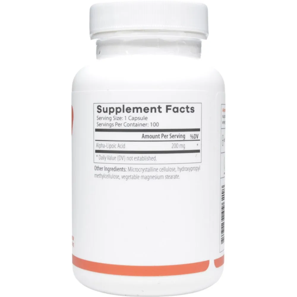 Alpha-Lipoic Acid 100 Caps by Nutri-Dyn