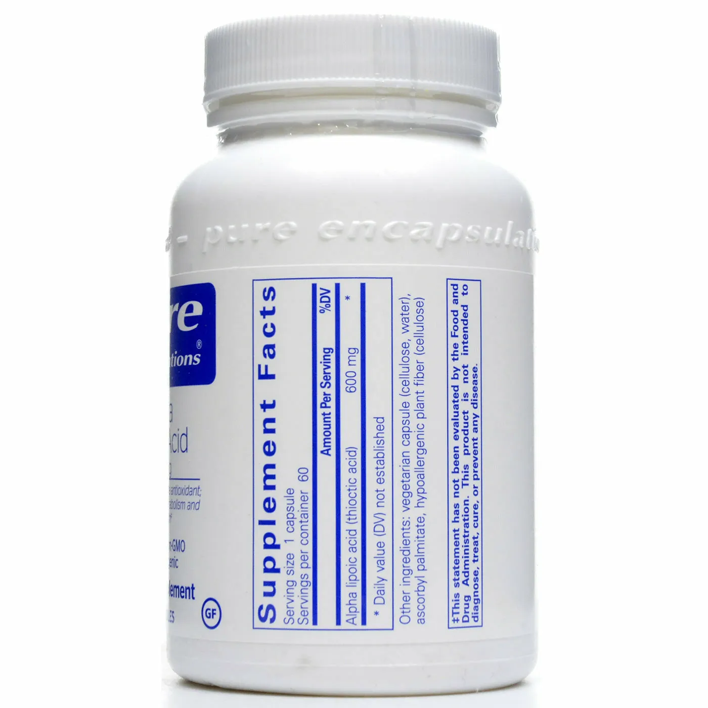 Alpha Lipoic Acid 600 mg by Pure Encapsulations