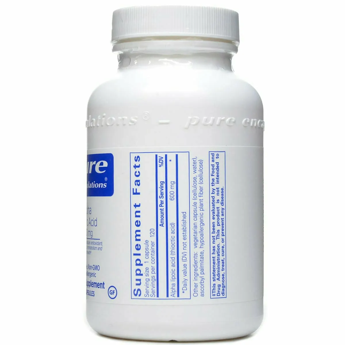 Alpha Lipoic Acid 600 mg by Pure Encapsulations