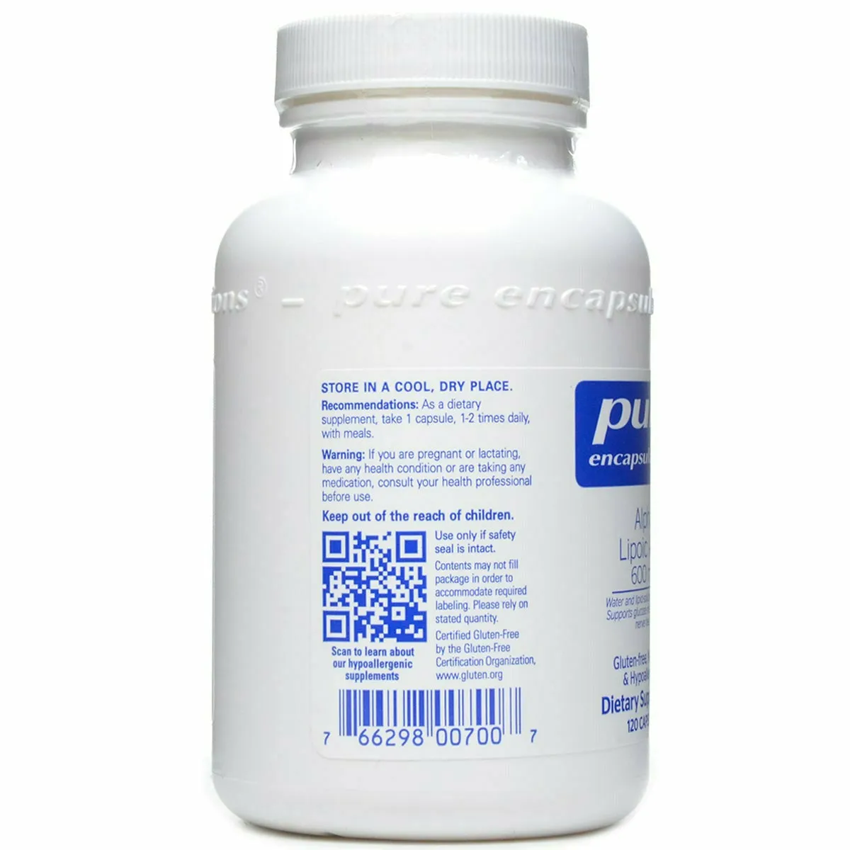 Alpha Lipoic Acid 600 mg by Pure Encapsulations