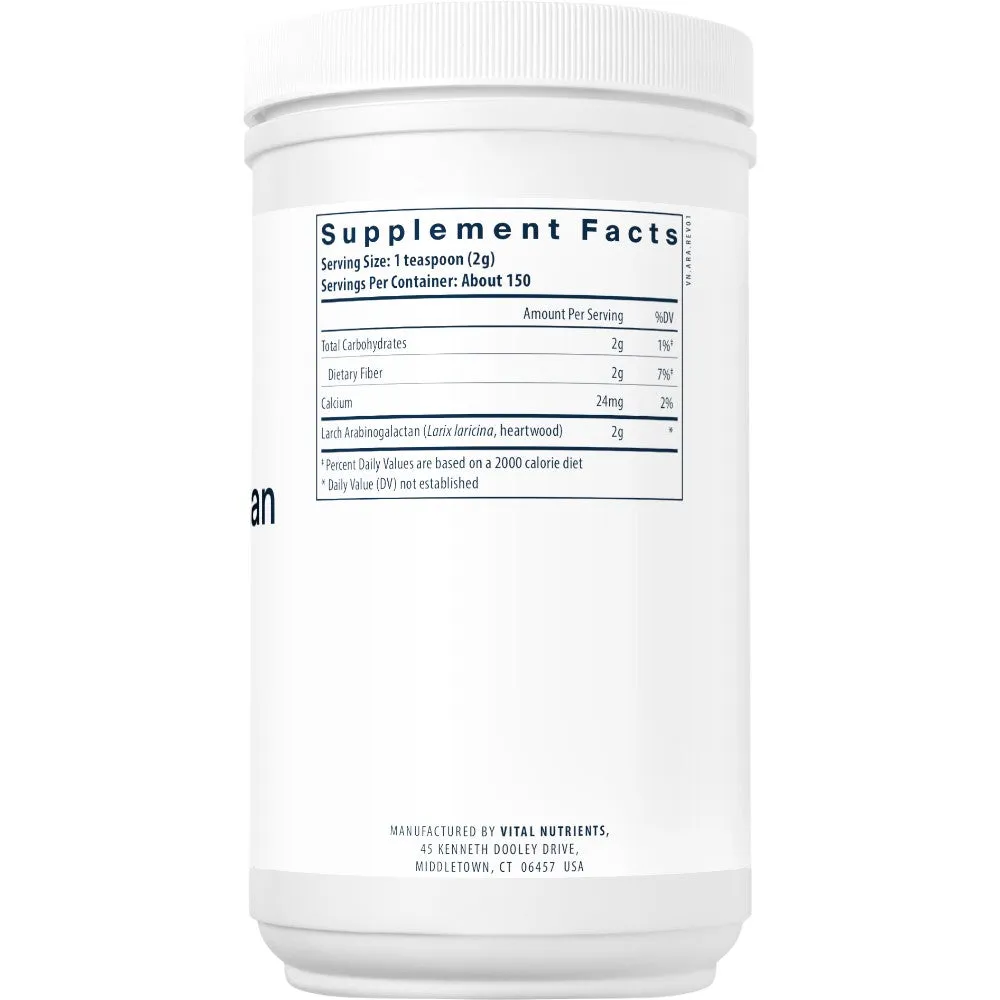 Arabinogalactan Powder 300 g by Vital Nutrients