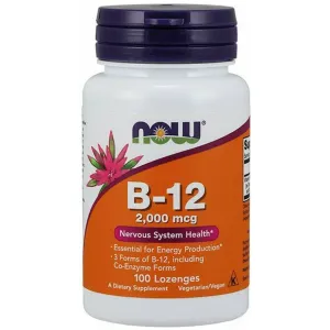B-12 2000 mcg 100 loz by NOW