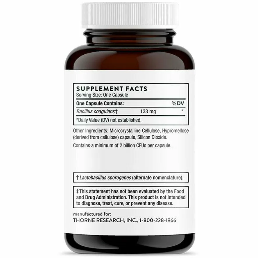 Bacillus Coagulans 60 vegcaps by Thorne Research