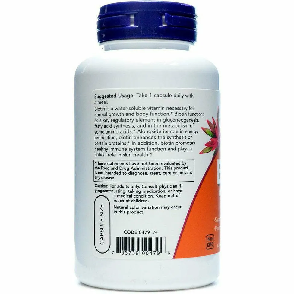 Biotin Extra Strength 10 mg 120 vcaps by NOW