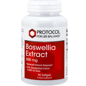Boswellia Extract 500mg 90 gels by Protocol For Life Balance