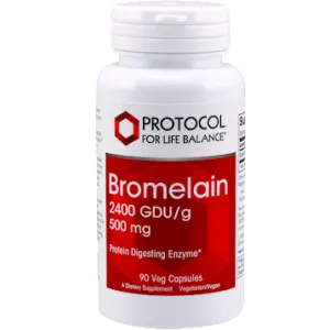 Bromelain 2400 GDU/g 500 mg 90 vcaps by Protocol For Life Balance