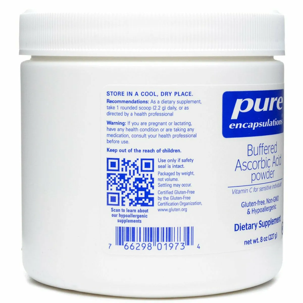 Buffered Ascorbic Acid Powder 227 gms by Pure Encapsulations