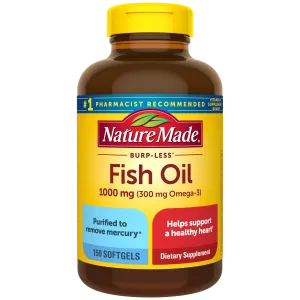 Burp-Less Fish Oil 1000 mg Softgels