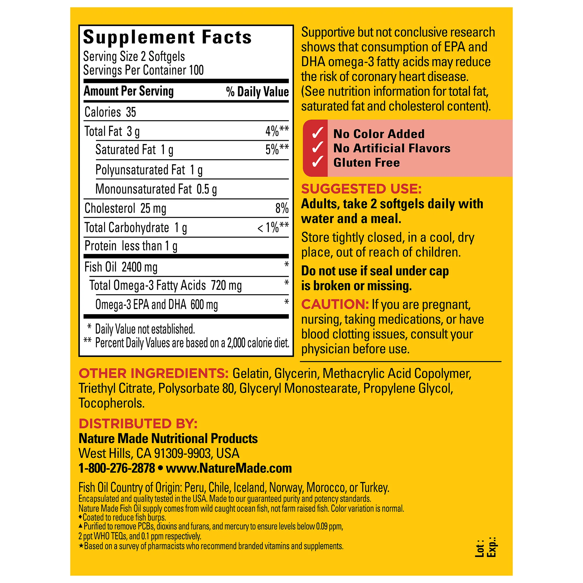 Burp-Less Fish Oil 1200 mg Softgels