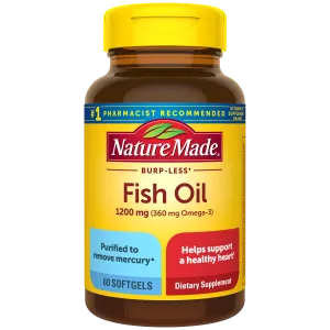 Burp-Less Fish Oil 1200 mg Softgels