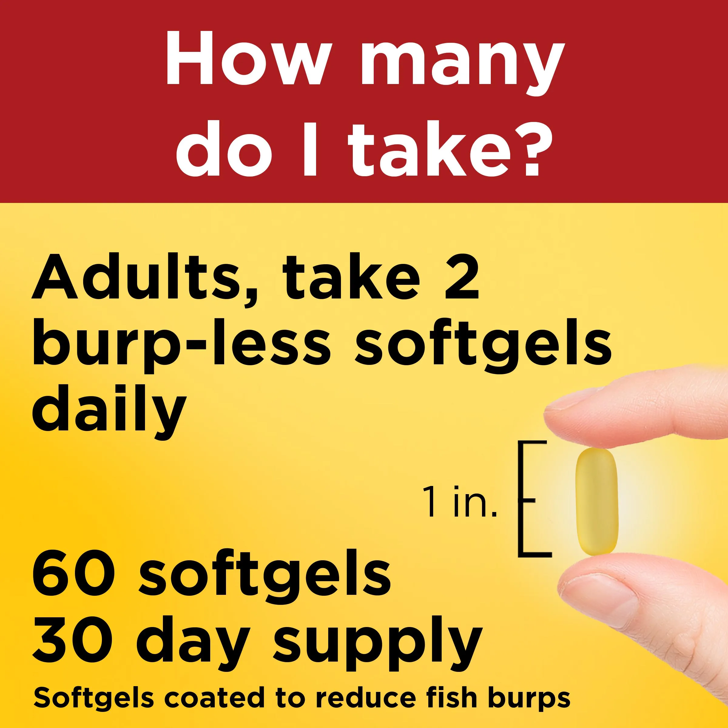 Burp-Less Fish Oil 1200 mg Softgels