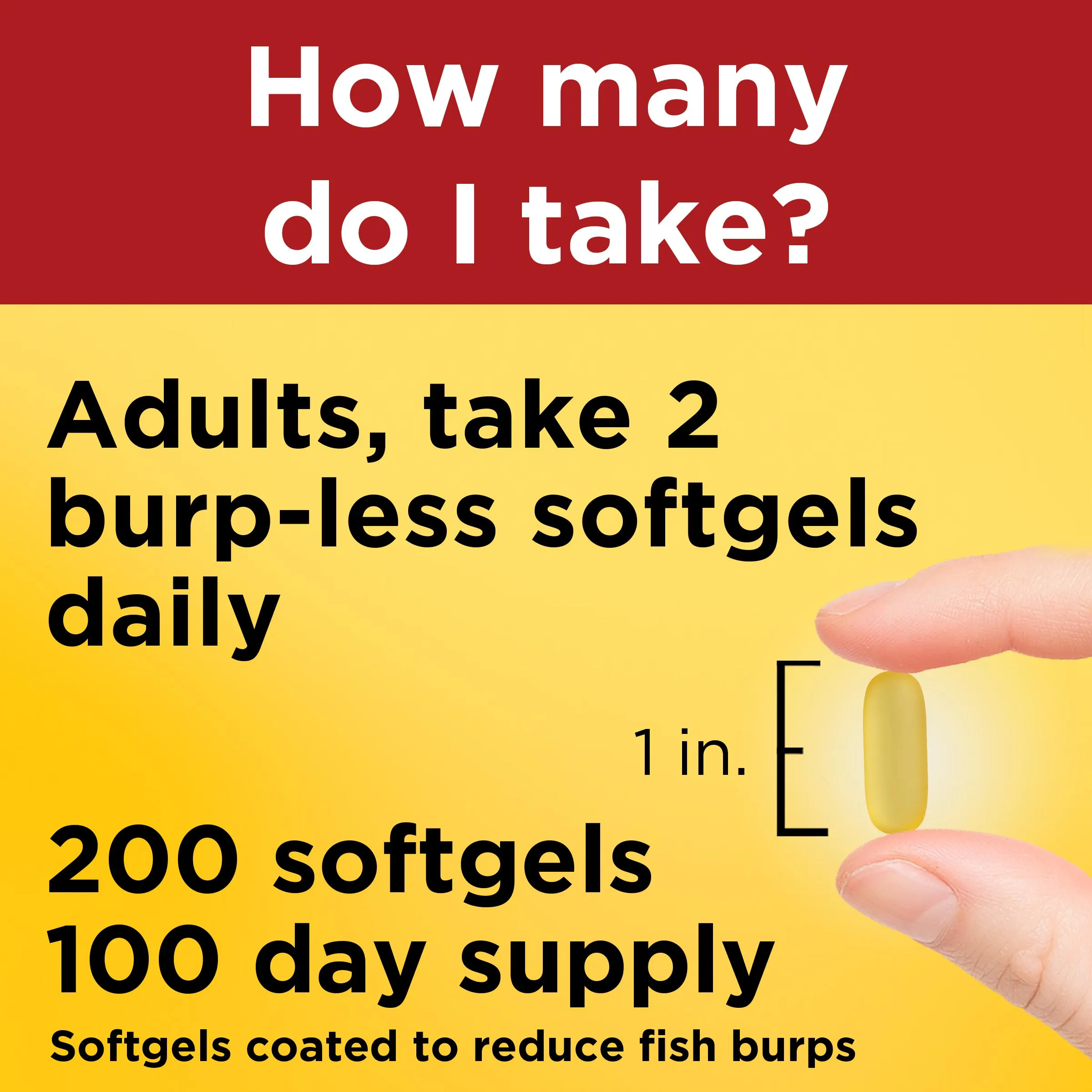 Burp-Less Fish Oil 1200 mg Softgels