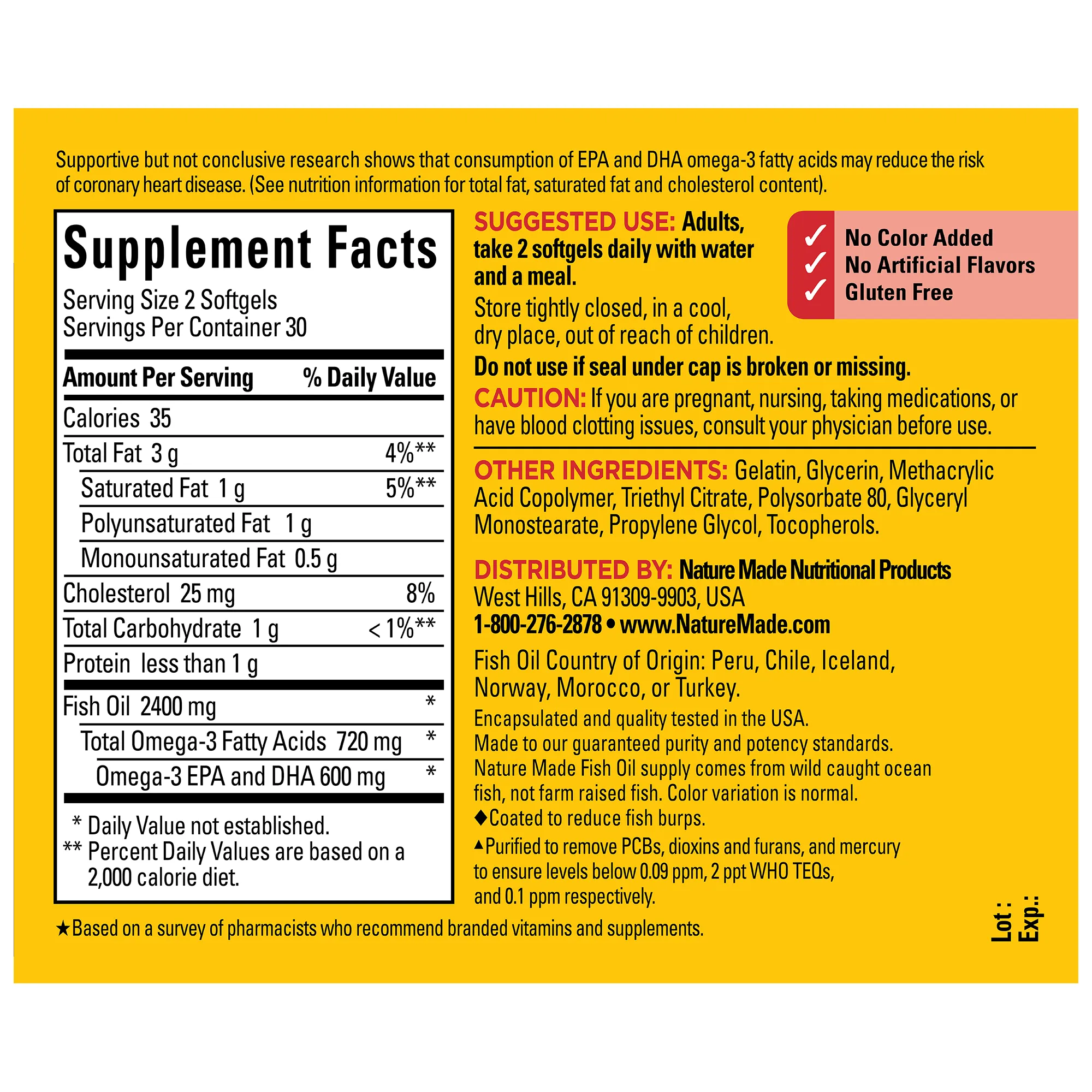 Burp-Less Fish Oil 1200 mg Softgels