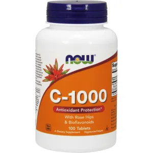 C-1000 w/ Rose Hips & Bioflavanoids 100 tabs by NOW