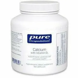 Calcium with Vitamin D3 180 vcaps by Pure Encapsulations