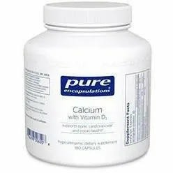 Calcium with Vitamin D3 180 vcaps by Pure Encapsulations