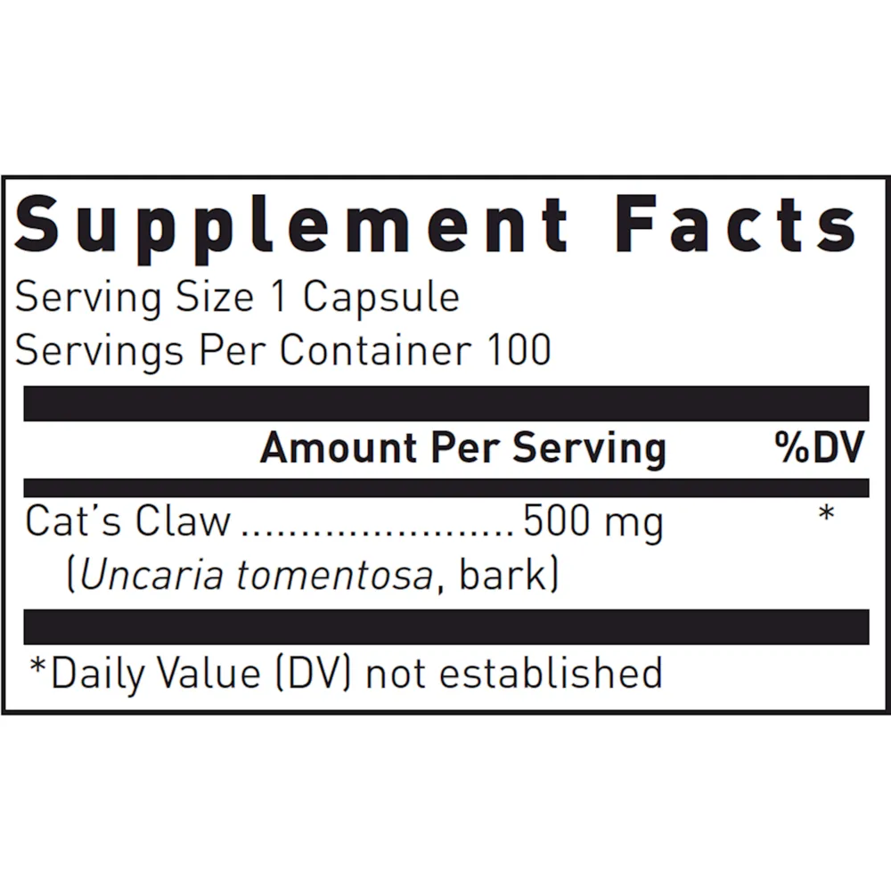 Cat's Claw 500 mg 100 caps by Douglas Labs