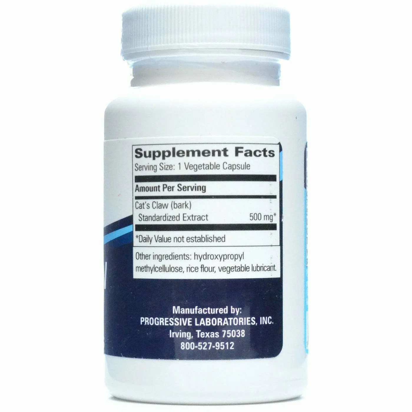 Cat's Claw 500 mg 60 vcaps by Progressive Labs