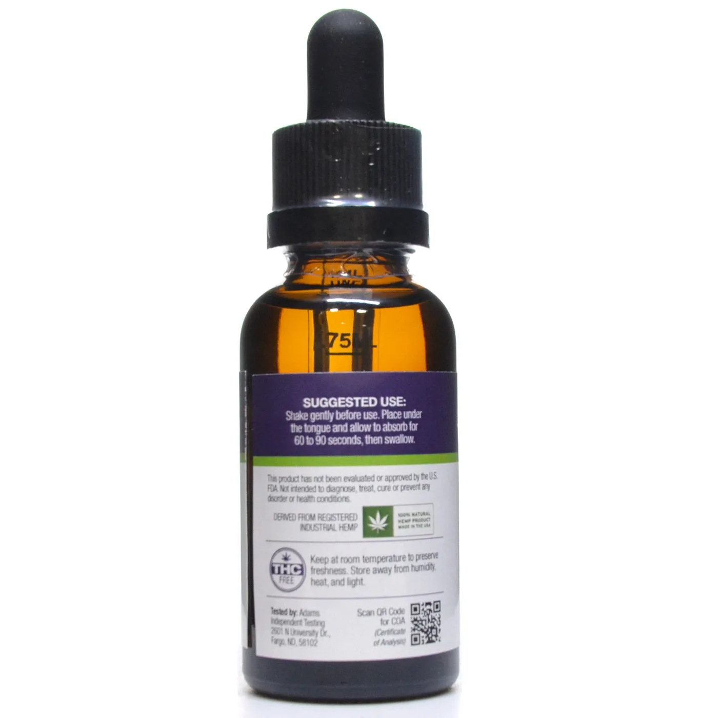 CBD Tincture 1500 mg THC Free Mint by Kuribl