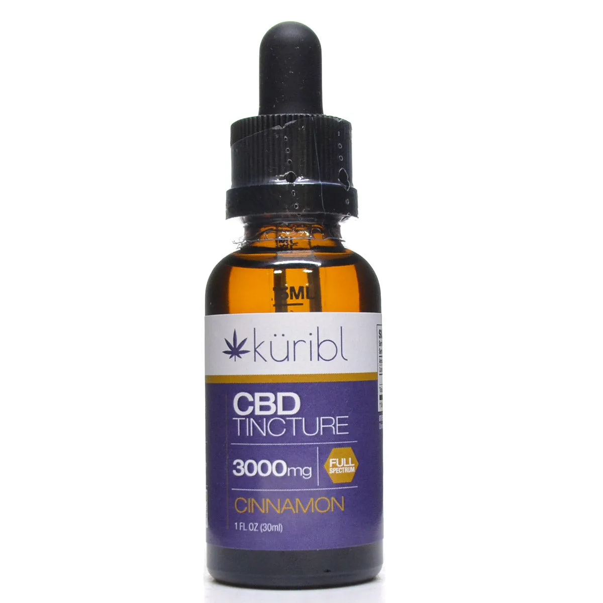 CBD Tincture 3000 mg Full Spectrum Cinnamon by Kuribl