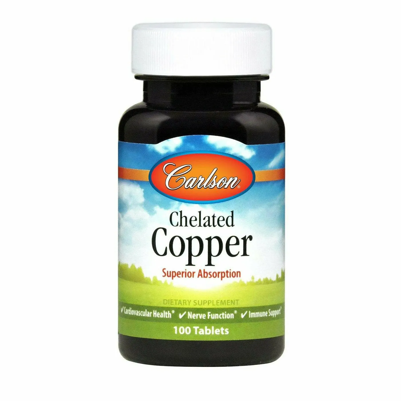 Chelated Copper 5 mg 100 tabs by Carlson Labs