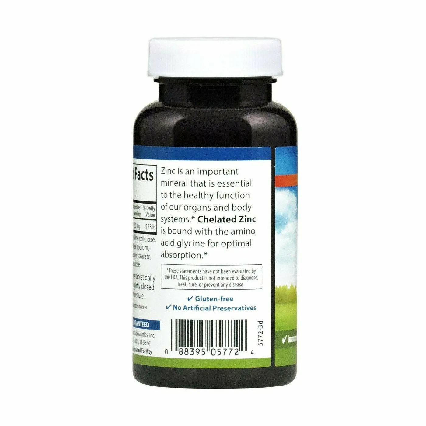 Chelated Zinc 30 mg 250 tabs by Carlson Labs