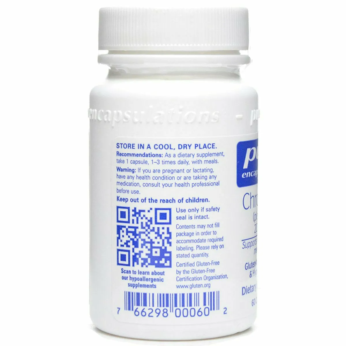 Chromium (picolinate) 200 mcg by Pure Encapsulations