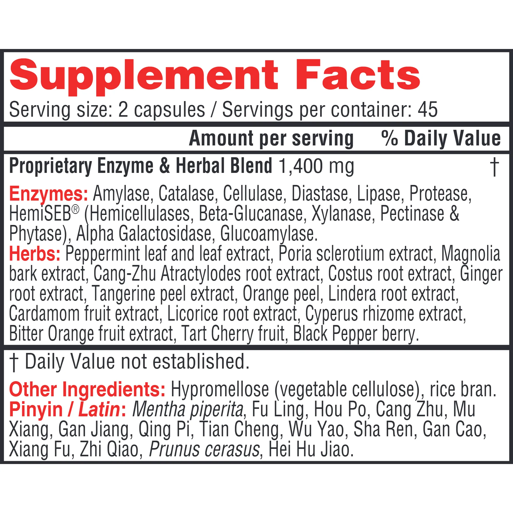 Chzyme 90 caps by Health Concerns