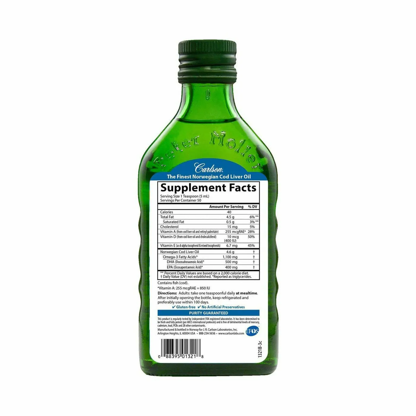 Cod Liver Oil 250 mL by Carlson Labs