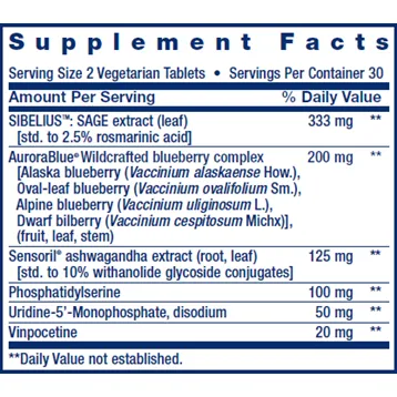 Cognitex Elite 60 vtabs by Life Extension