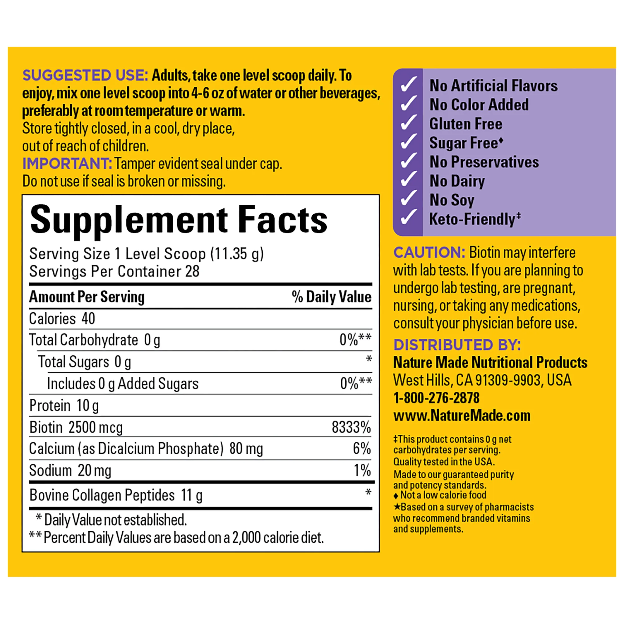 Collagen Peptides Drink Mix Powder