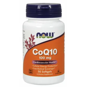 CoQ10 100 mg 50 softgels by NOW