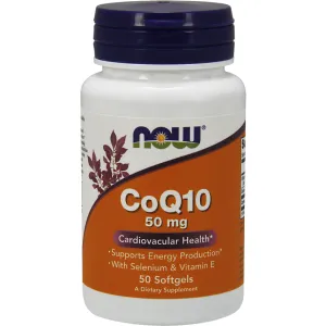 CoQ10 50 mg 50 softgels by NOW