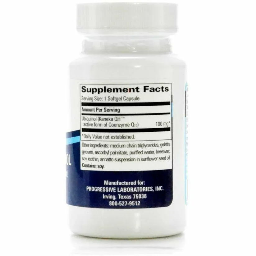 CoQ10 Ubiquinol 30 gels by Progressive Labs