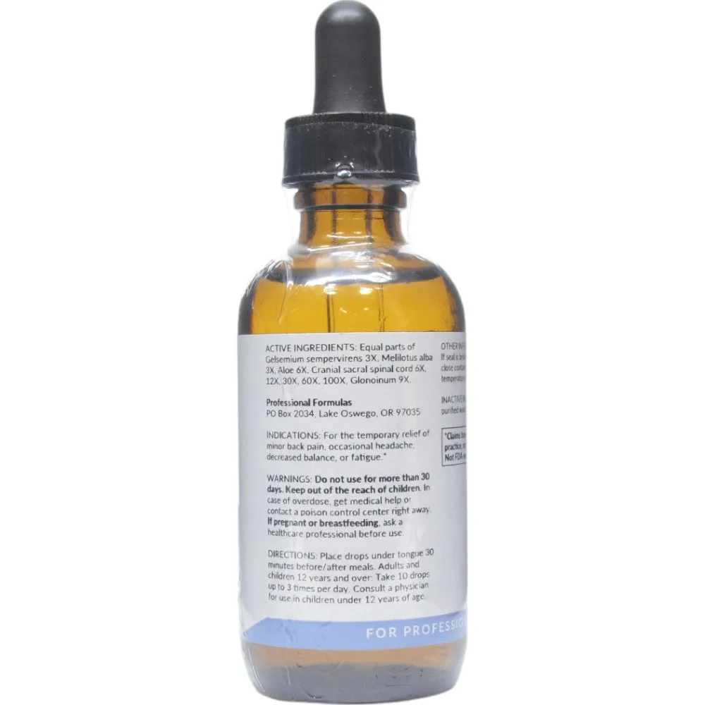Cranial Sacral Drops 2 oz by Professional Formulas