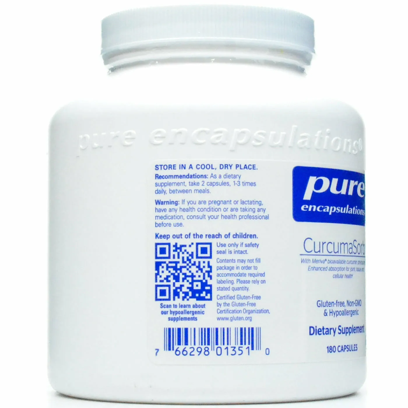 CurcumaSorb (Meriva) 180 vcaps by Pure Encapsulations