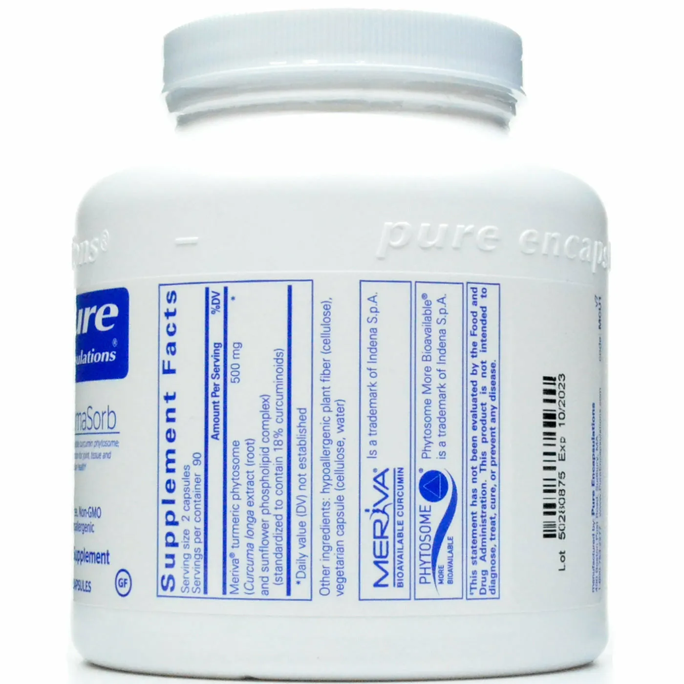 CurcumaSorb (Meriva) 180 vcaps by Pure Encapsulations