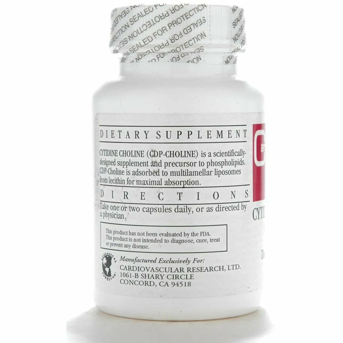 Cytidine Choline 250 mg 60 caps by Ecological Formulas