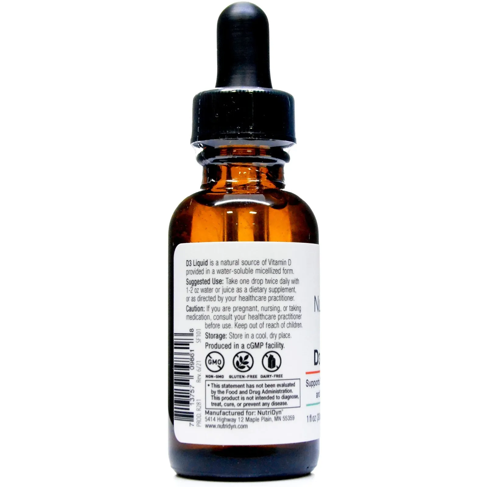 D3 Liquid (Micellized) 1 fl. oz. by Nutri-Dyn