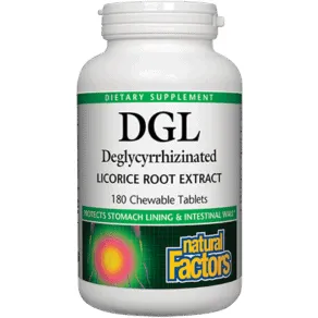 DGL 400 mg 10:1 Extract 180 tabs By Natural Factors