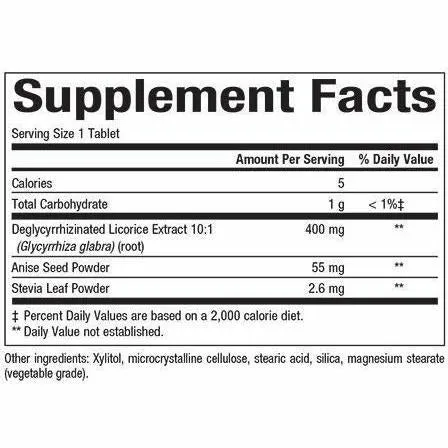 DGL 400 mg 10:1 Extract 180 tabs By Natural Factors
