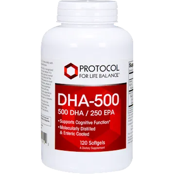 DHA-500 (500 DHA/250 EPA) 120 softgels by Protocol For Life Balance