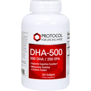 DHA-500 (500 DHA/250 EPA) 120 softgels by Protocol For Life Balance