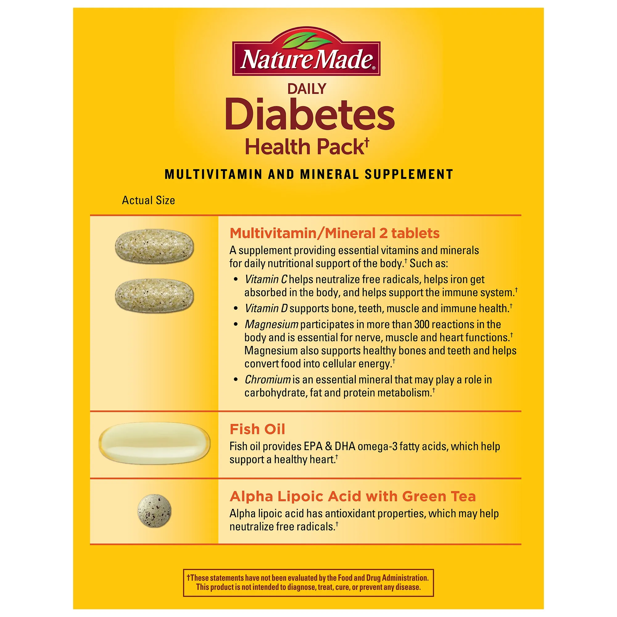 Diabetes Health Pack Packets